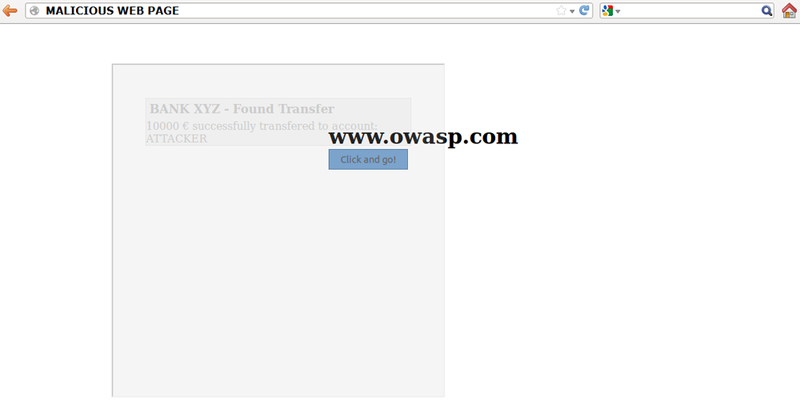 Clickjacking Example Malicious Page 3
